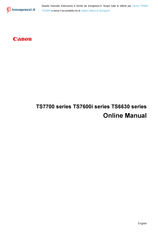 Canon Pixma TS7700 Series Online Manual