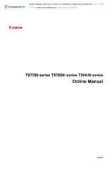 Canon PIXMA TS7650i Online Manual