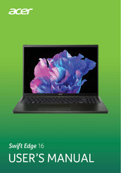 Acer Swift Edge 16 User Manual