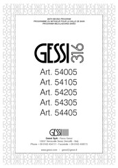 Gessi 316 54005 Installation Manual
