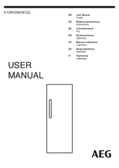 AEG ORK8M391DL User Manual