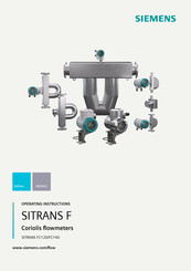 Siemens SITRANS FC120 Operating Instructions Manual