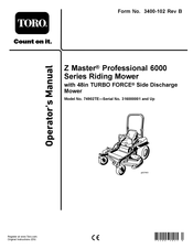 Toro Z Master 74902TE Operator's Manual