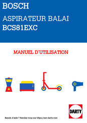 Bosch Unlimited BCS81EXC Instruction Manual