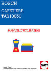 Bosch TASSIMO happy TAS1003C Instruction Manual