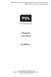 TCL RF271S User Manual