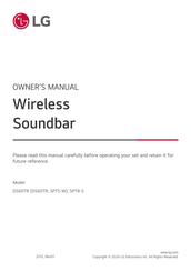 LG DS60TR Owner's Manual
