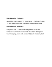 Sony X80K Reference Manual
