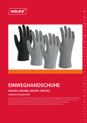 Holex 094786 7 Instructions For Use Manual