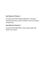 Honeywell RPLS740B User Manual