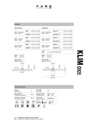 Faro Barcelona KLIM 925 Manual