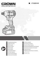 Crown CT22051HX Original Instructions Manual