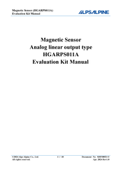 ALPS ALPINE HGARPS011A Manual
