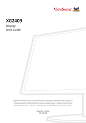 ViewSonic XG2409 User Manual