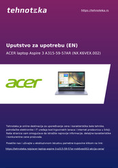 Acer A315-59-57AR User Manual