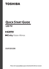 Toshiba 55UF3D53DB Quick Start Manual