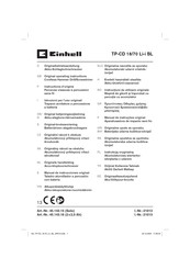 EINHELL TP-CD 18/70 Li-i BL Original Operating Instructions