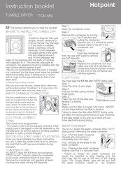 Hotpoint TCM580 Instruction Booklet