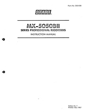 OTARI MX-5O5OBII-2 Instruction Manual