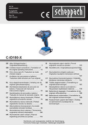 Scheppach C-ID180-X Operating Instructions Manual