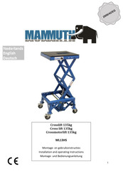 Mammuth ML13HS Installation And Operating Instructions Manual