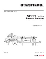 Wallenstein WP1624 Series Operator's Manual