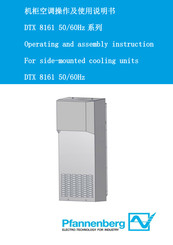 Pfannenberg DTX 8161 Operating And Assembly Instruction Manual