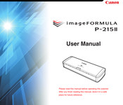 Canon imageFORMULA P-215II User Manual