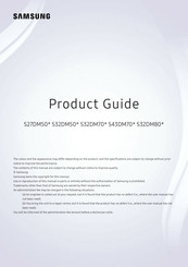 Samsung S32DM70 Series Product Manual