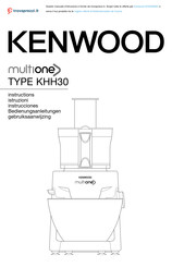 Kenwood multione KHH326WH Instructions Manual