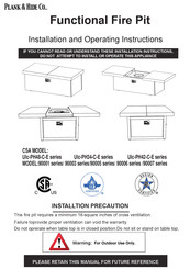 Plank & Hide 90007 Series Installation And Operating Instructions Manual