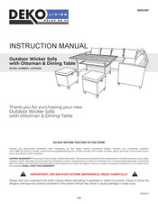 DEKO LIVING COP30006 Instruction Manual