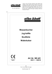 EFBE-SCHOTT WK 601 Manual