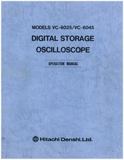 Hitachi VC-6025 Operation Manual