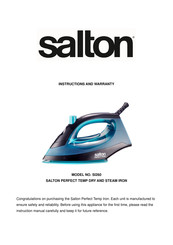 Salton SI260 Instructions And Warranty