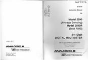 DATA PRECISION ANALOGIC 2590R Instruction Manual