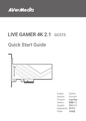Avermedia GC575 Quick Start Manual