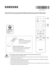 Samsung SolarCell Remote Manual