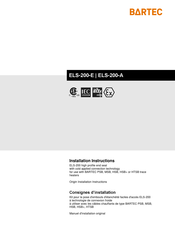 Bartec ELS-200-A Installation Instructions Manual