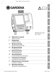 Gardena MultiControl duo 1874 Operator's Manual