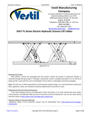 Vestil EHLT-TL-30180-2-58 Manual