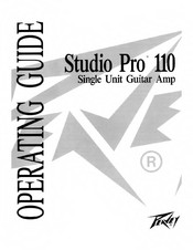 Peavey Studio Pro 110 Operating Manual