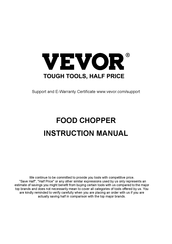 VEVOR XZ-7C Instruction Manual