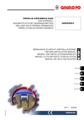 Angelo Po 08WGRGV Use And Installation  Manual