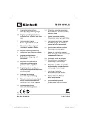EINHELL TE-SM 36/8 L Li Original Operating Instructions
