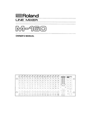 Roland M-160 Owner's Manual