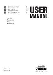 Zanussi ZBA15020 User Manual