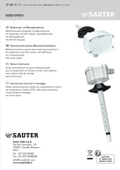 sauter ES 10 Operating Instructions, Mounting & Installation