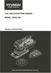 Hyundai HPDEL200 Original Instructions Manual