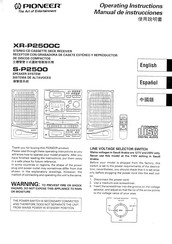 Pioneer S-P2500 Operating Instructions Manual